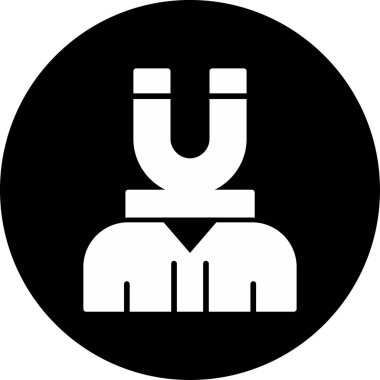 Mıknatıs ile sosyal medya konsepti vektör çizimi. Etkili pazarlama ya da viral reklam kampanyası. İzleyici ya da müşteri koruma stratejisi.