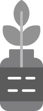 Bitki dişlide kalır. Web simgesi basit illüstrasyon 