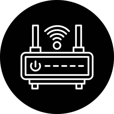 Wi-fi yönlendirici vektör illüstrasyonu