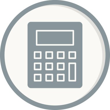 Calculator icon, vector illustration simple design
