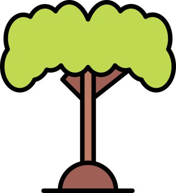 Ağaç. Web simgesi basit illüstrasyon 