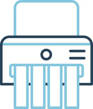 Ofis parçalayıcısının basit doğrusal çizimi