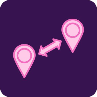 Harita işaretçileri simge vektör illüstrasyonu