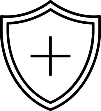 kalkan ağ simgesi vektör illüstrasyonu