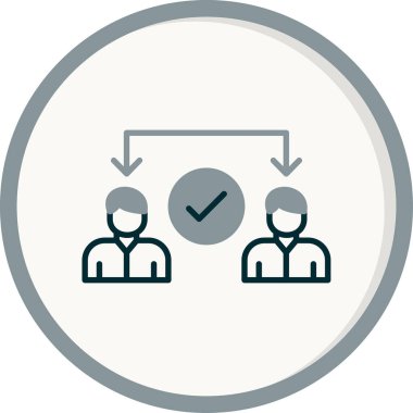 Ortaklık web simgesi vektör illüstrasyonu