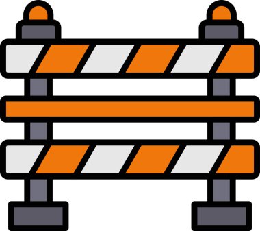 Bariyer ağ simgesi vektör illüstrasyonu