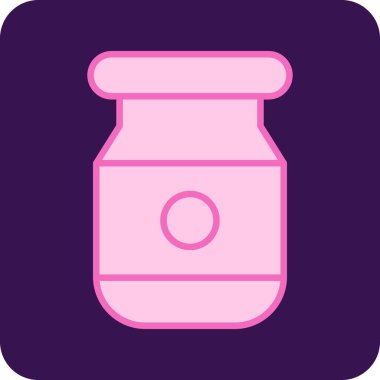 Reçel. Web simgesi basit illüstrasyon 