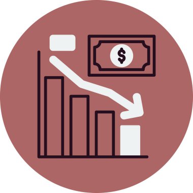 Basit iş grafik vektör simgesi