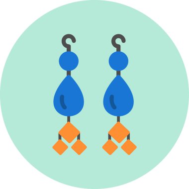 Vektör illüstrasyon Küpeleri simgeleri 