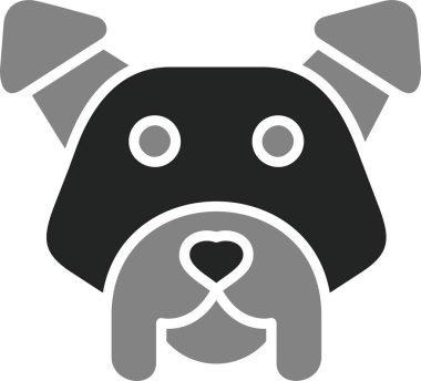 American Staffordshire köpek simgesi, vektör illüstrasyonu 