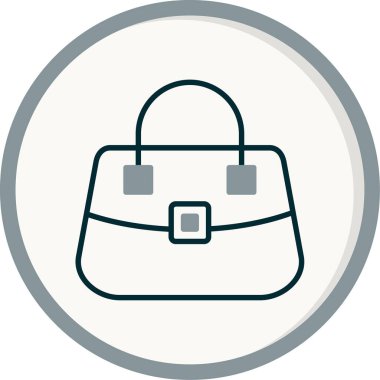 el çantası simgesi vektör illüstrasyonu 