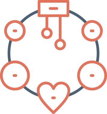  Bileklik Ağ simgesi vektör illüstrasyonu 