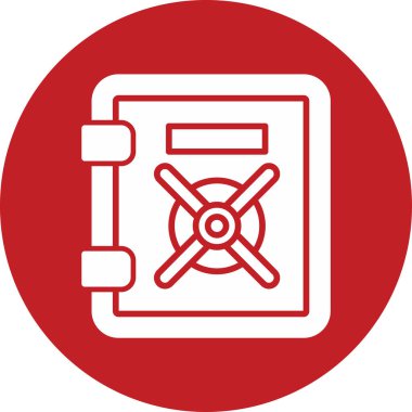 Güvenli Kutu. Web simgesi basit illüstrasyon