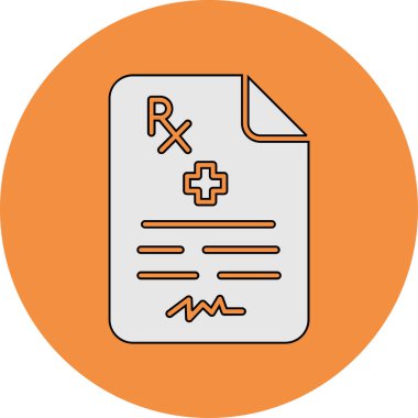 Çizgi doğrusal resim - tıbbi reçete