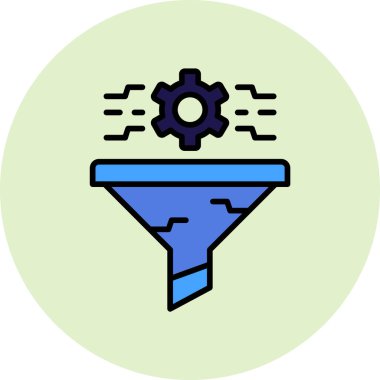 filtre ağ simgesi vektör illüstrasyonu