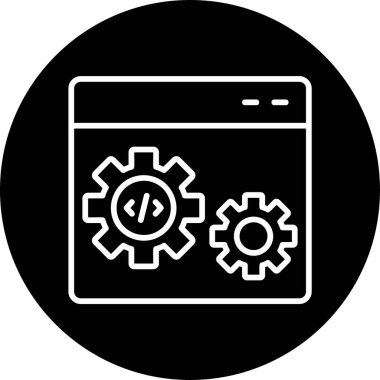 Konfigürasyon. Web simgesi basit tasarım