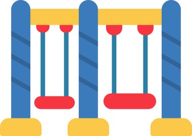 Salıncak ağ ikonu vektör illüstrasyonu