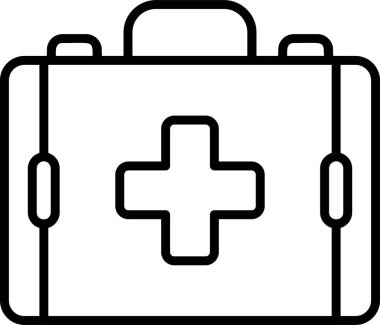 İlk yardım kiti vektör illüstrasyonu