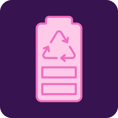 Geri dönüşüm simgesi vektör resimlemesi