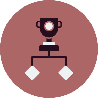 Turnuva. Web simgesi basit illüstrasyon