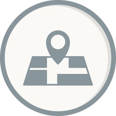 harita pin ikonu vektör illüstrasyonu 