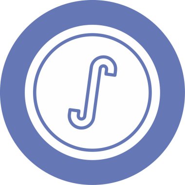 İntegral vektör simgesi, illüstrasyon 