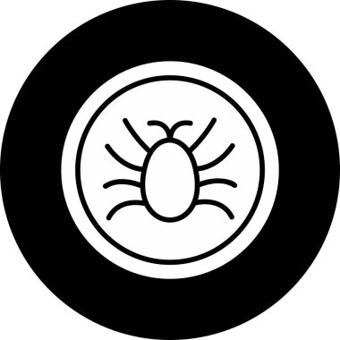 Parazit simgesinin vektör illüstrasyonu