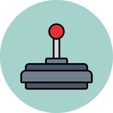 Oyun Denetleyici vektör düz simgesi. Oyun çubuğu