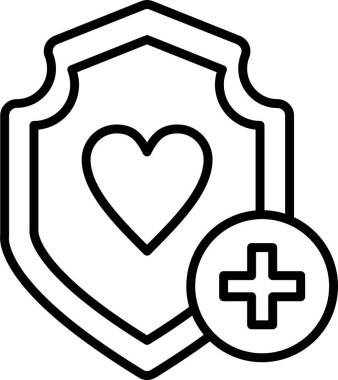 Kalp. Web simgesi basit illüstrasyon 