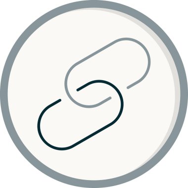 Basit bağlantı simgesi vektör illüstrasyonu