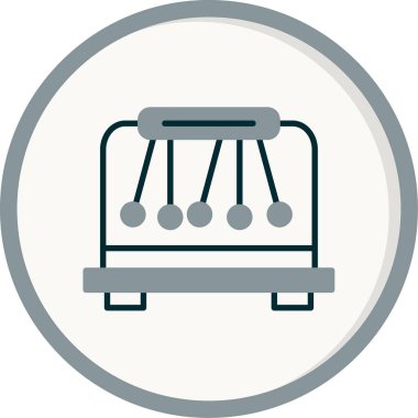 Basit Sarkacı simgesi vektör illüstrasyonu