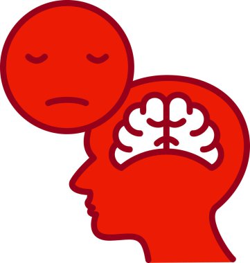 Üzücü. Web simgesi basit illüstrasyon 