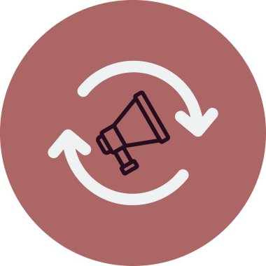 Remarketing kavramının basit doğrusal çizimi