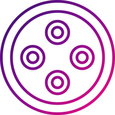 Plasmodium Falciparum Simgesi, Beyaz Arkaplan Vektör İllüstrasyonu 