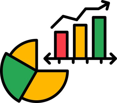 Basit iş grafik vektör simgesi