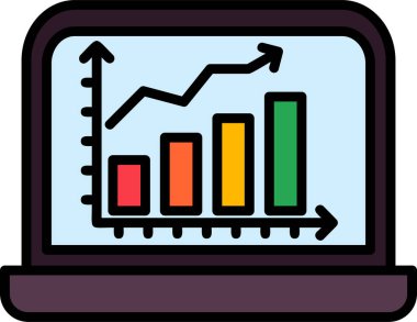 Ticaret şeması. Web simgesi basit illüstrasyon