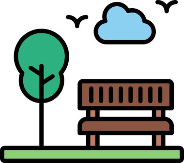 Kürsü simgesinin basit çizgisi