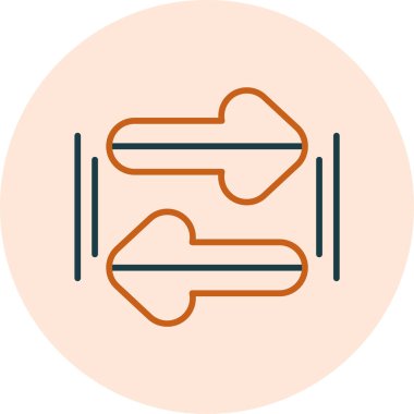 Basit oklar. Web simgesi illüstrasyonu