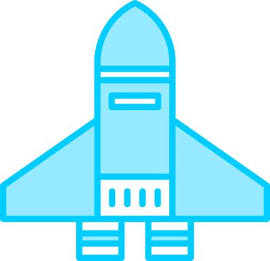 roket ikonu vektör illüstrasyonu 