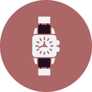 Kol saati simgesi, vektör illüstrasyonu