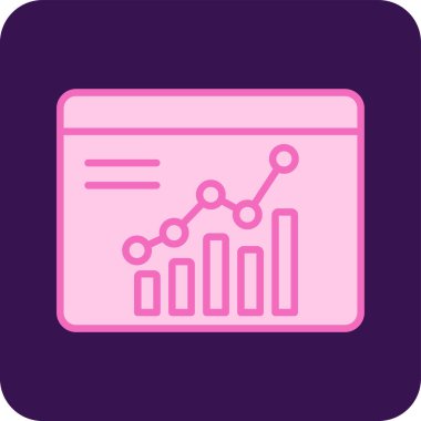 düz biçimli analiz iş veri simgesi