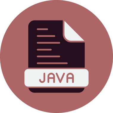 Java programlama kodu vektör illüstrasyonu 
