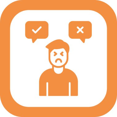 Karar adamı ikonu. Basit tasarım