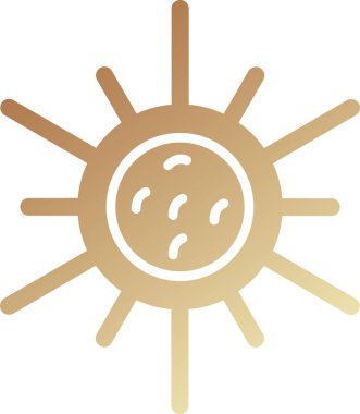 Bakteri simgesi, vektör illüstrasyonu basit tasarım