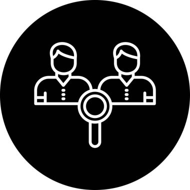 Rakibim. Web simgesi basit illüstrasyon