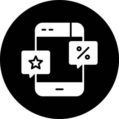 promo kod simgesi, vektör illüstrasyonu