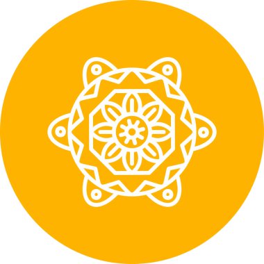 mandala tasarımı, web basit illüstrasyonu