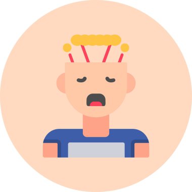 Yanmış web simgesi vektör illüstrasyonu