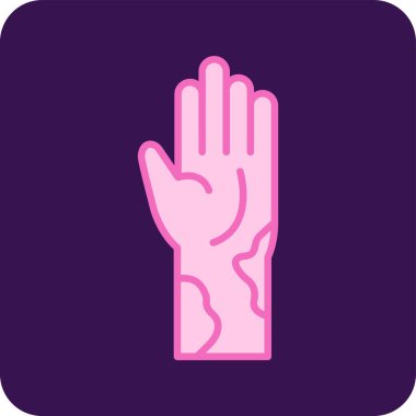 Egzama web simgesi vektör illüstrasyonu