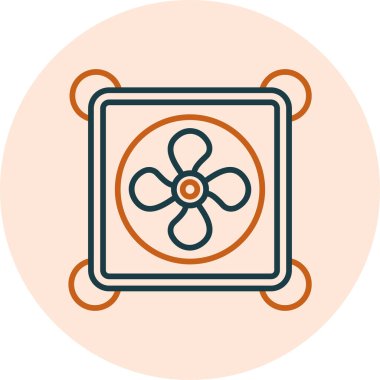 fan simgesi, vektör illüstrasyonu basit tasarım